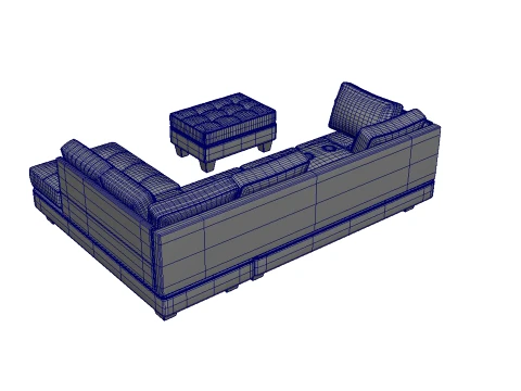 Sectional Sofa Couches 3D Model