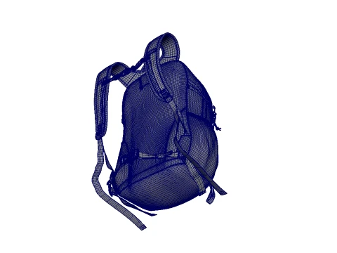 Backpack bag baggage 3D Model