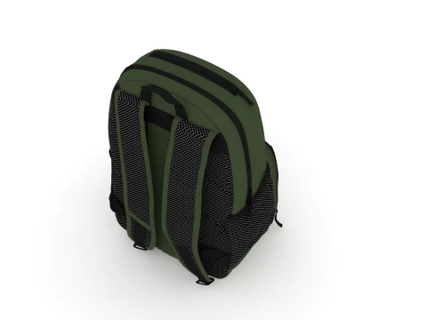 Backpack bag baggage 3D Model