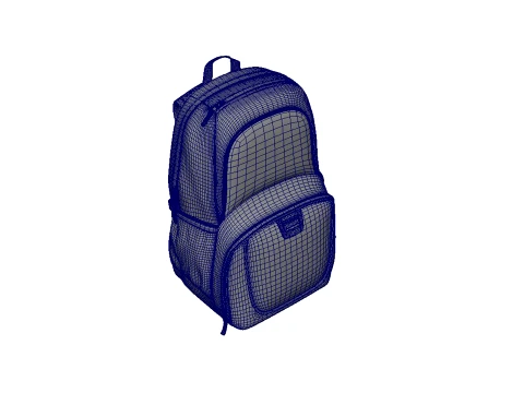 Backpack bag baggage 3D Model