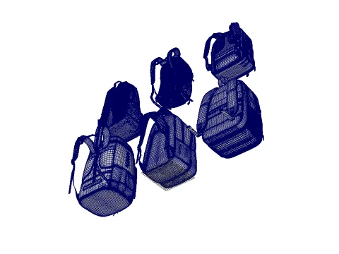 Backpack Bag Collection 3D Model