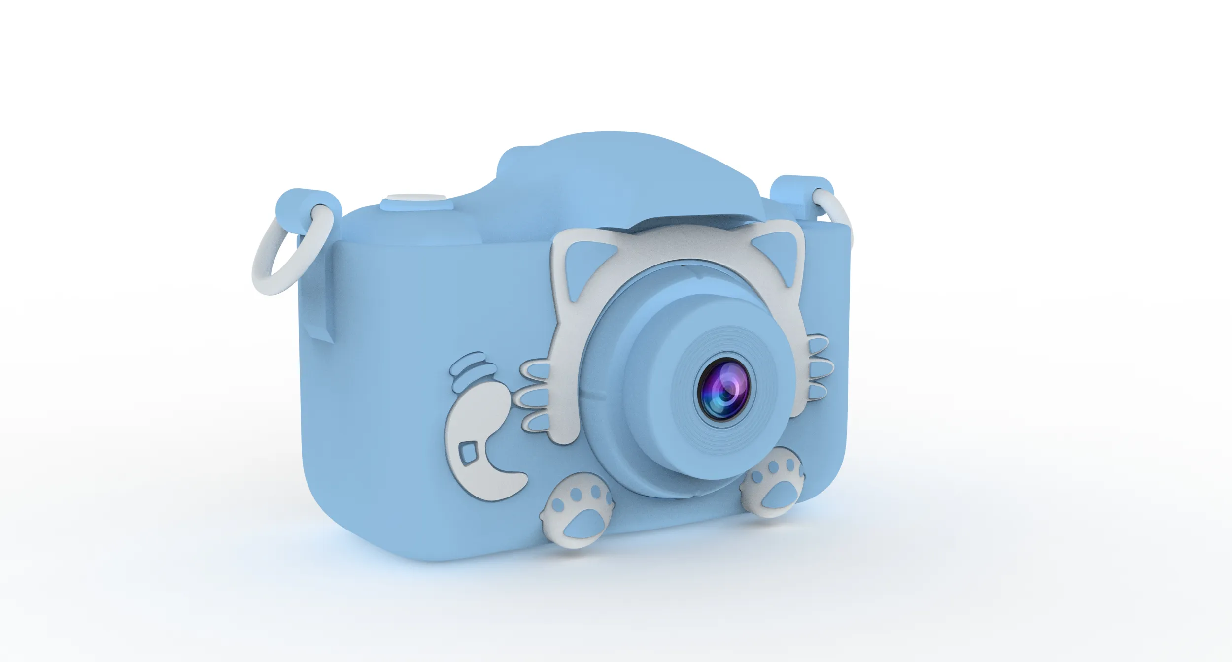 Kids Camera 3D Model .c4d .max .obj .3ds .fbx .stl .blend 