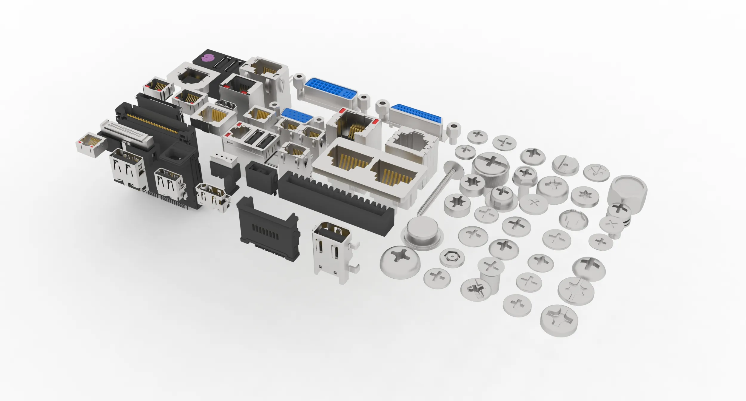 Ports 3D Model .c4d .max .obj .3ds .fbx .stl .blend 