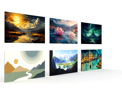 Wall painting all in one 3D Model