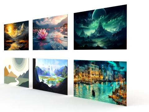 Wall painting all in one 3D Model