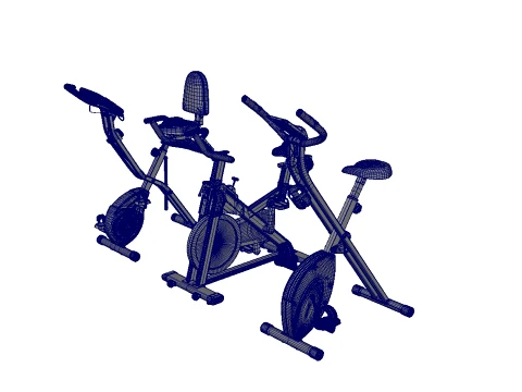Exercise Bike Collection 3D Modell