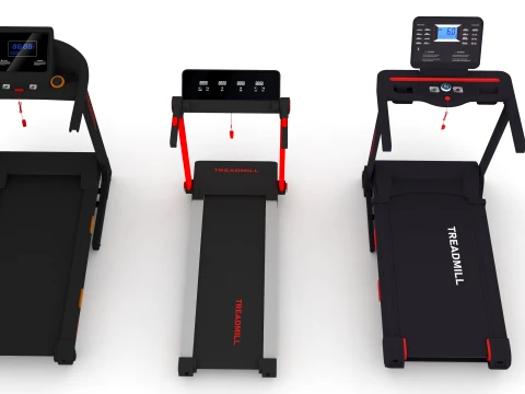 Treadmill Collection 3D Model