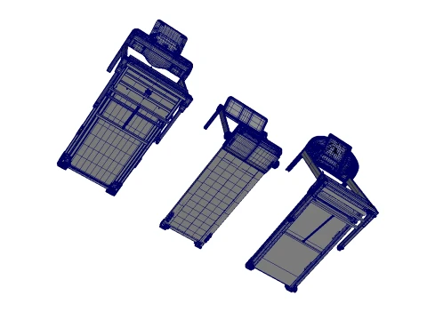 Treadmill Collection 3D Model