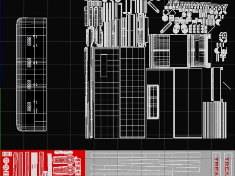Treadmill Collection 3D Model