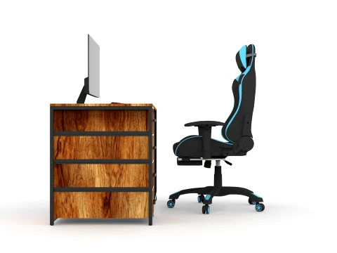 Computer Desk and Chair 3D Model