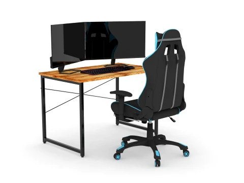 Computer Desk and Chair 3D Model