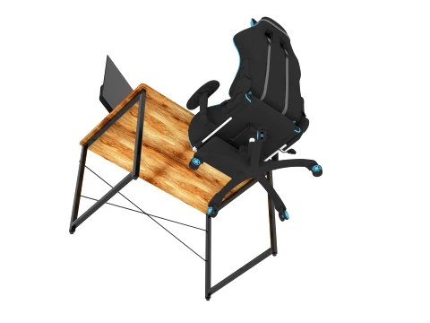 Computer Desk and Chair 3D Model