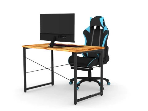 Computer Desk and Chair 3D Model