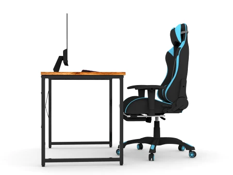 Computer Desk and Chair 3D Model