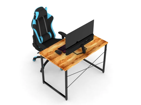 Computer Desk and Chair 3D Model