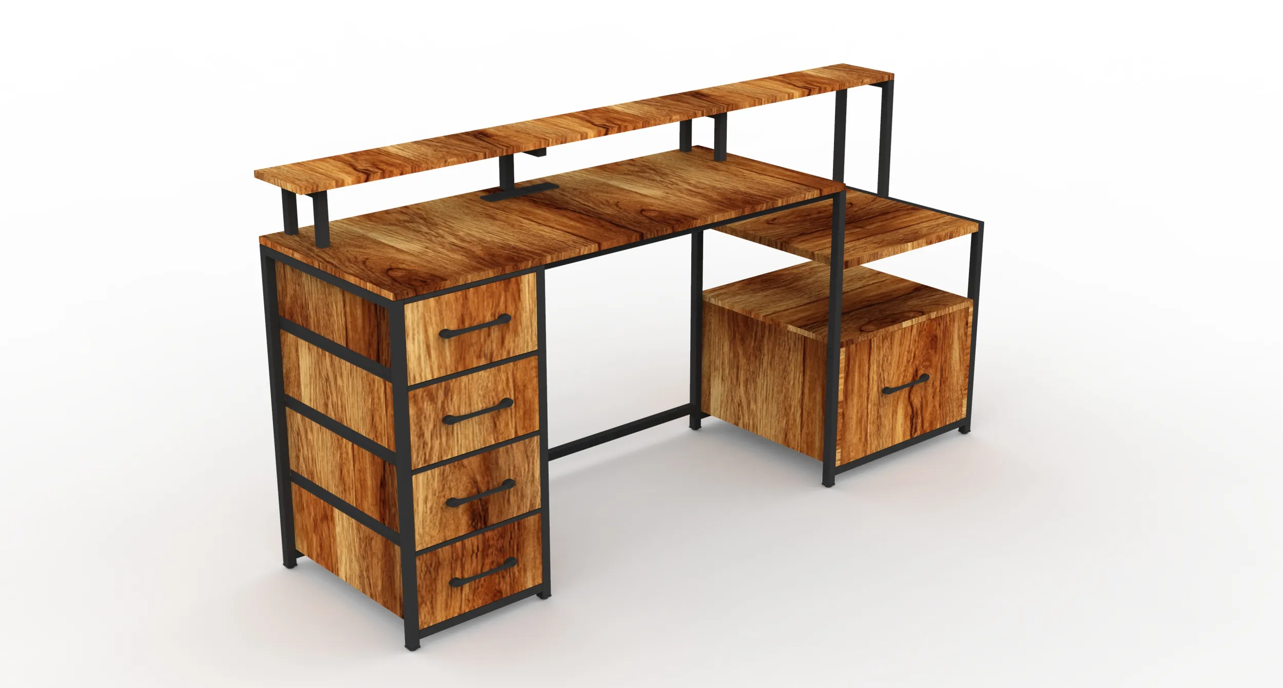 Desk 3D Model .c4d .max .obj .3ds .fbx .stl .blend 