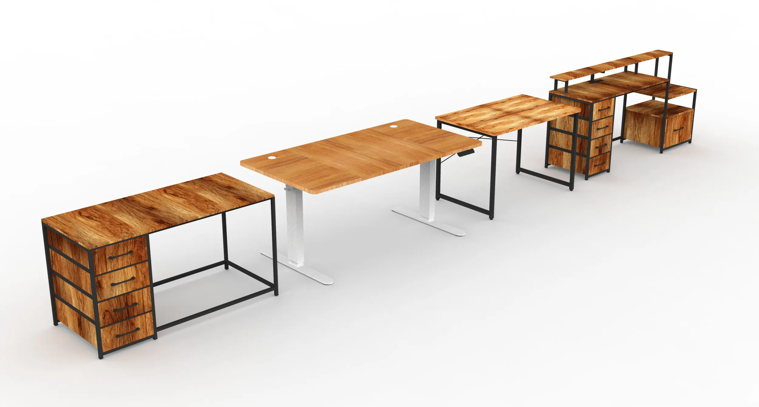 Table collection 3D Model .c4d .max .obj .3ds .fbx .stl .blend 