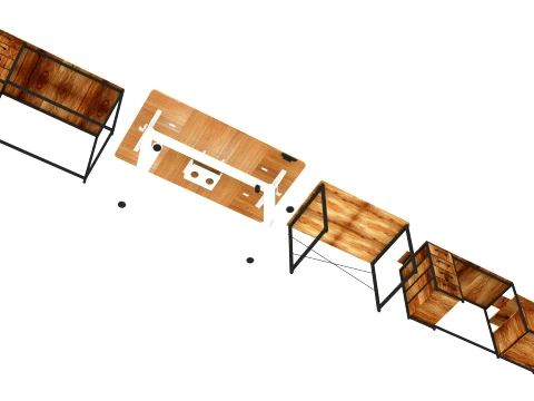 Table collection 3D Model
