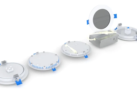 Led Ceiling Downlight collection Modello 3D