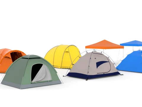 Tent collection 3D Model