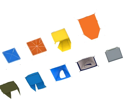 Tent collection 3D Model