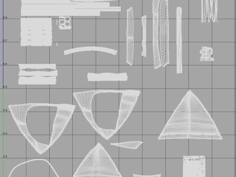 Tent collection 3D Model