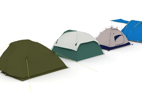 Tent collection 3D Model