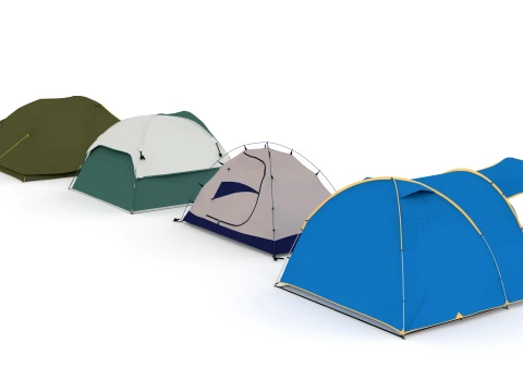 Tent collection 3D Model