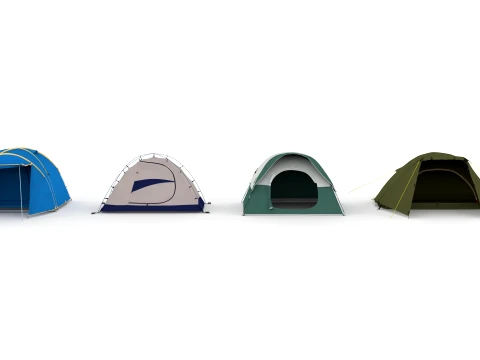 Tent collection 3D Model