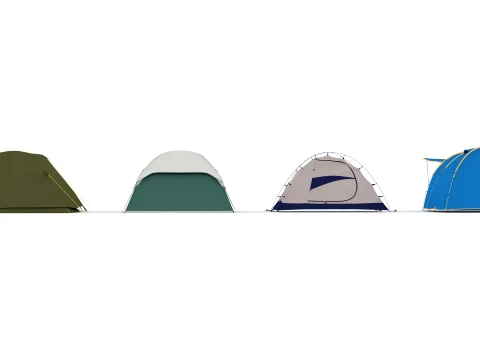 Tent collection 3D Model