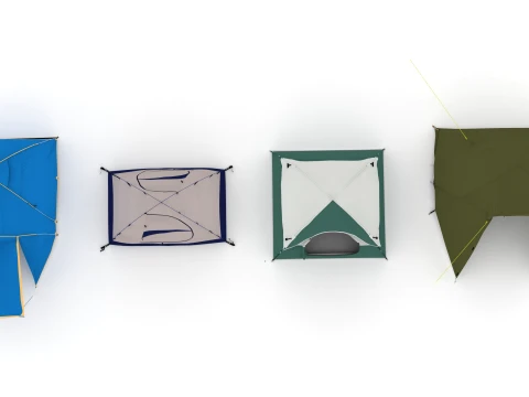 Tent collection 3D Model