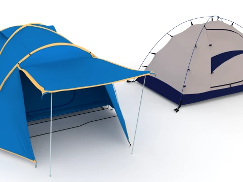 Tent collection 3D Model