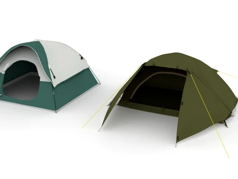 Tent collection 3D Model