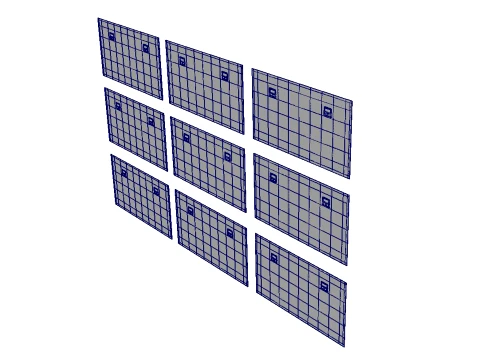 9 wall paintings 3D Model