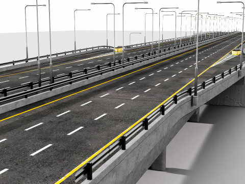 Highway Interchange 3D Model