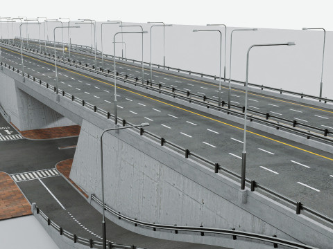 Highway Interchange 3D Model