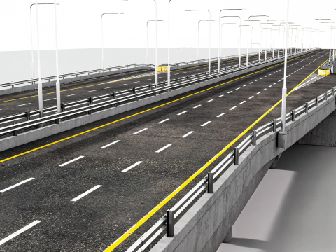 Highway Interchange 3D Model