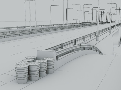 Highway Interchange 3D Model