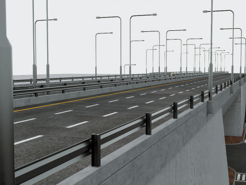 Highway Interchange 3D Model