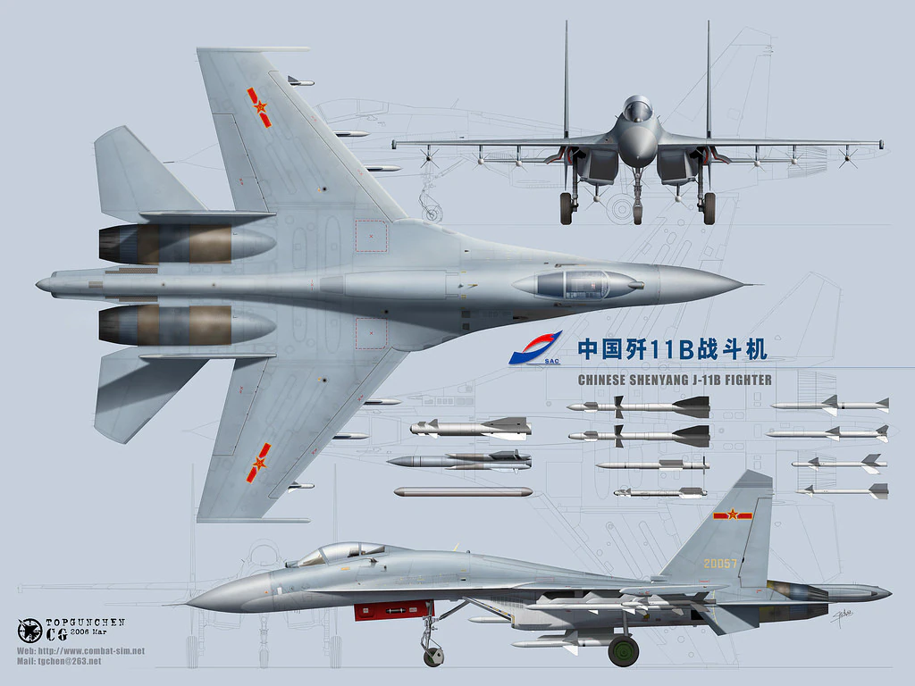 J-11B-Fighter-Jet 3D Model .c4d .max .obj .3ds .fbx .stl .blend 