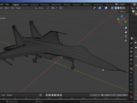 J-11B-Fighter-Jet 3D Model