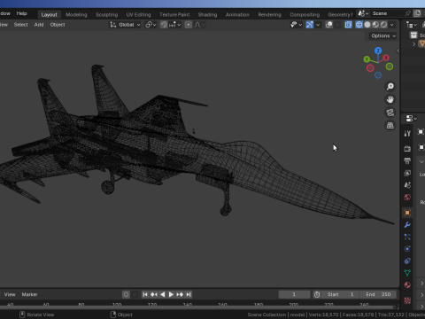 J-11B-Fighter-Jet 3D Model
