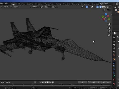 J-11B-Fighter-Jet 3D Model