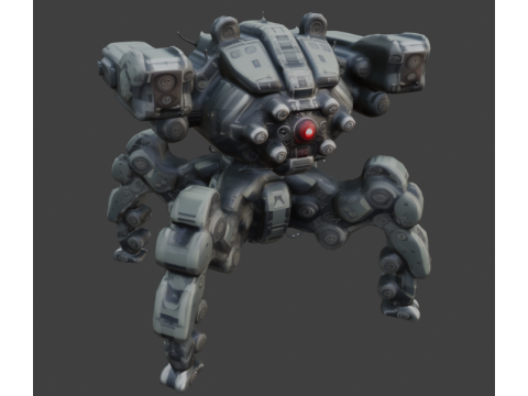 Quat-Robot 3D Model