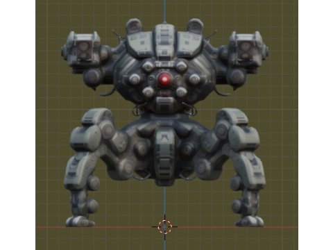 Quat-Robot 3D Model