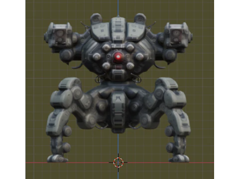 Quat-Robot 3D Model