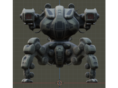 Quat-Robot 3D Model