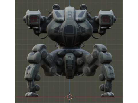 Quat-Robot 3D Model
