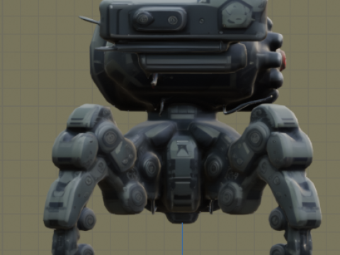 Quat-Robot 3D Model