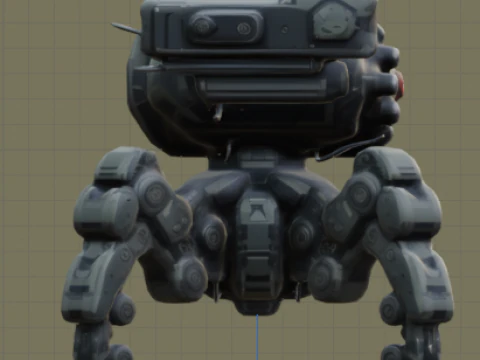 Quat-Robot 3D Model
